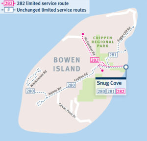 Bowen Island Community Bus Map