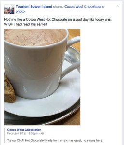 Sample of a Facebook Post