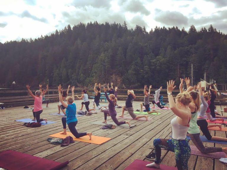 Yoga on the Pier Bowen Island