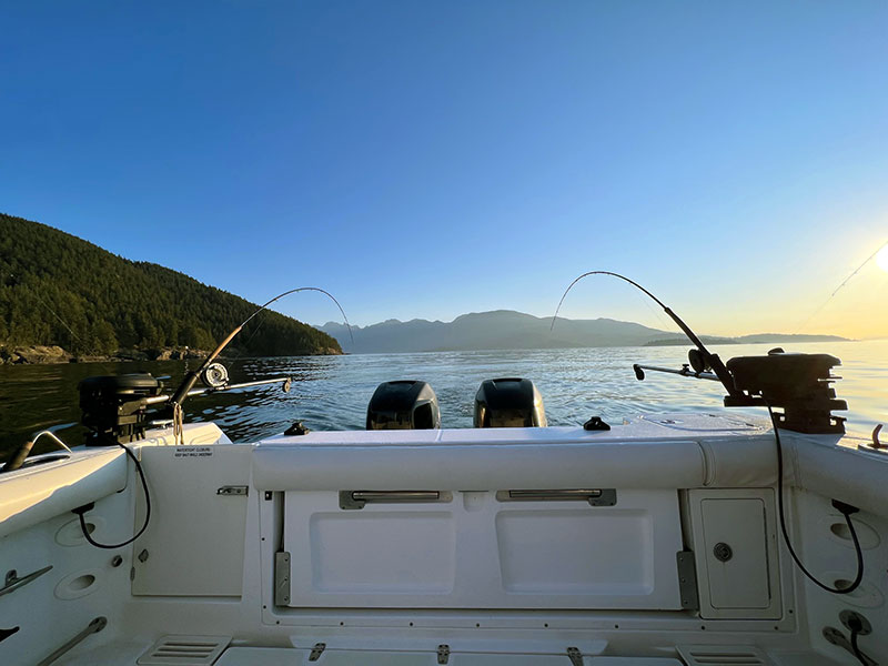 First Fish Charters scenic view from stern