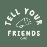 Tell Your Friends logo green background
