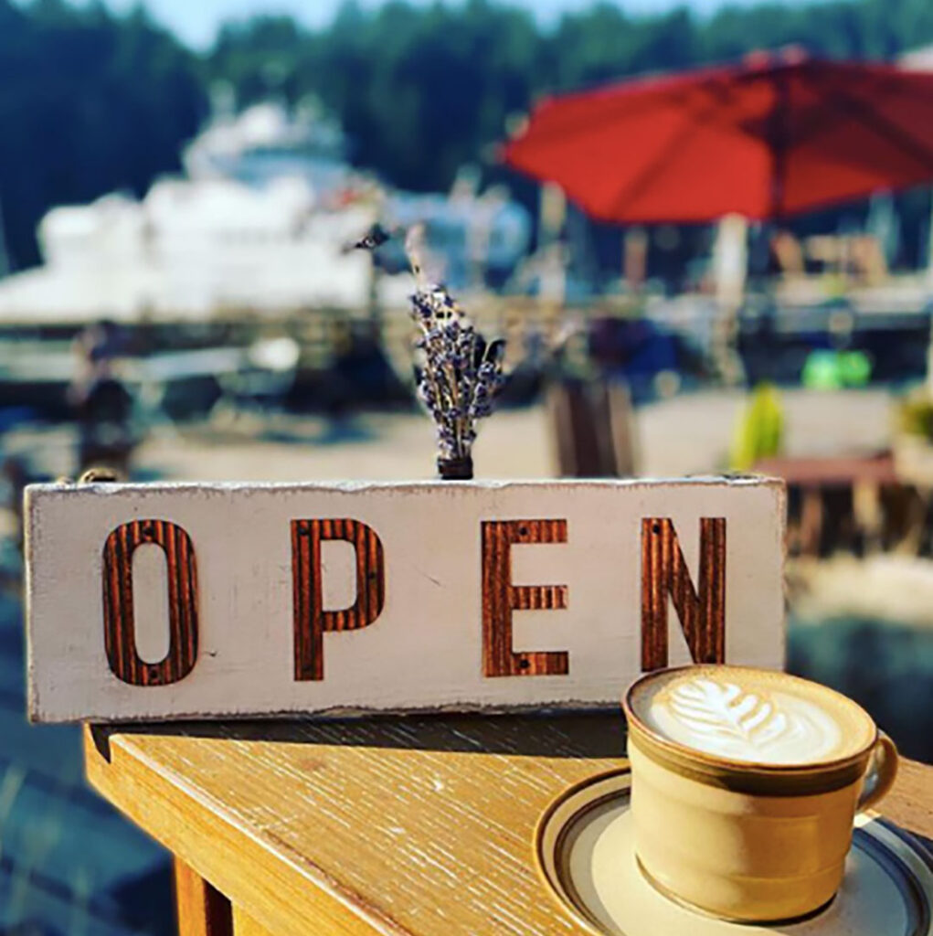 Tell Your Friends "open" sign