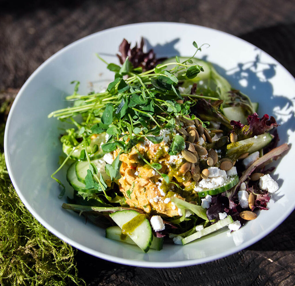 Tell Your Friends salad bowl